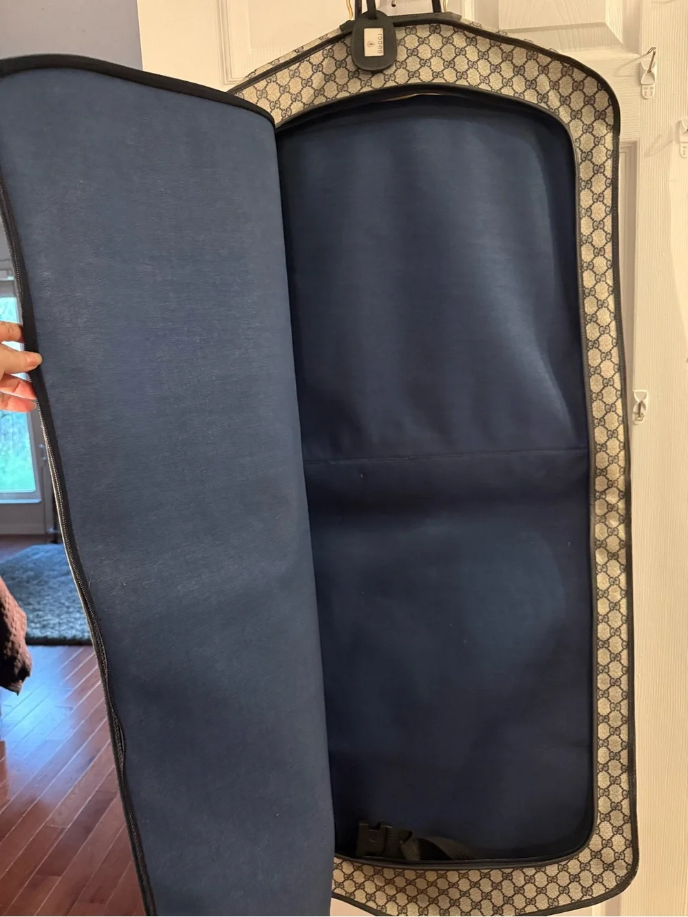 Gucci Beige and Blue GG Monogram Garment Cover